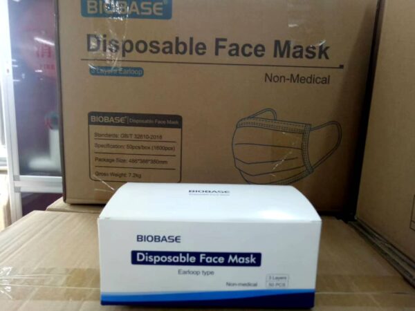 Biobase Disposable Mask pack and carton